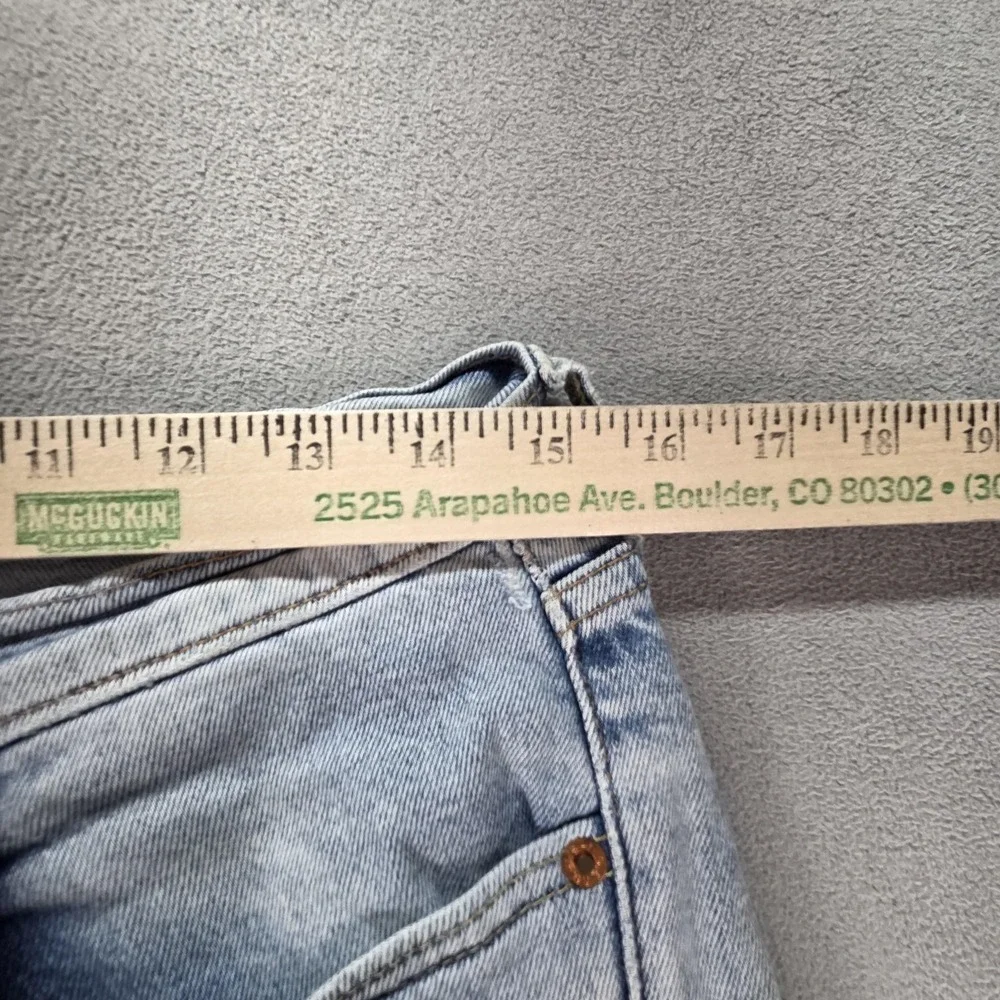 Levis 511 Jeans Mens Selvedge Blue Light Wash Slim Thrashed Whiskers‎ Fits 30x27